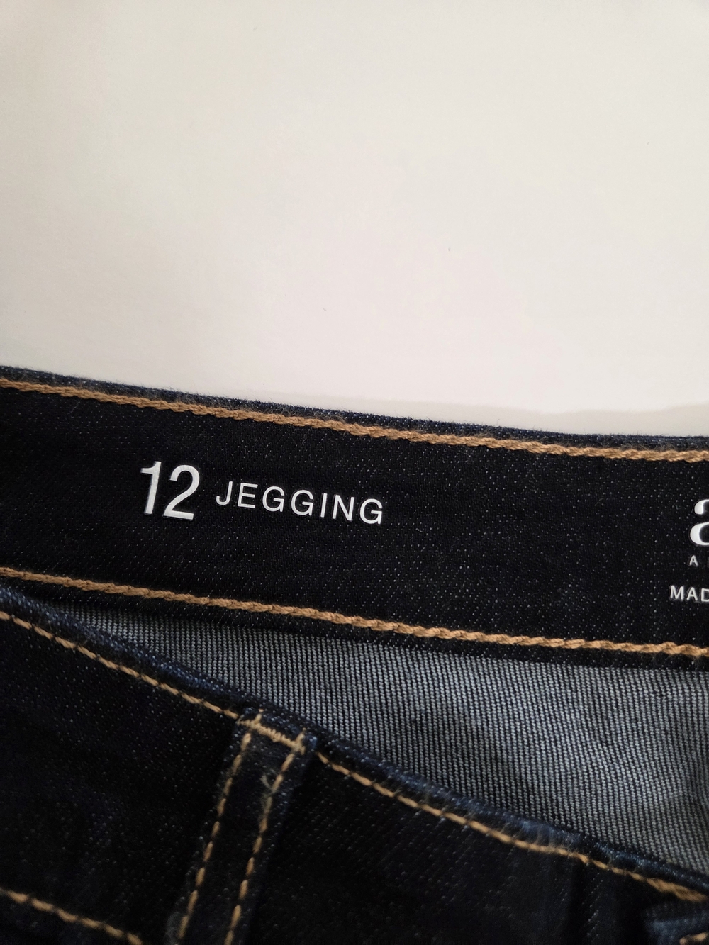 a.n.a Dark Wash Blue Jeggings with Snap Hem Accents - Picture 9 of 15
